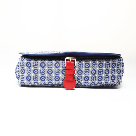 GUCCI GG Canvas Star Shoulder Bag blue WS27530