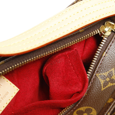 LOUIS VUITTON 2003 Monogram Viva Cite MM Shoulder Bag Brown WS27531
