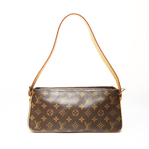 LOUIS VUITTON 2003 Monogram Viva Cite MM Shoulder Bag Brown WS27531