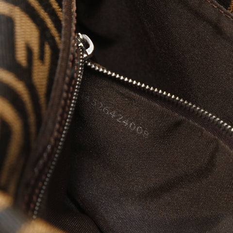 FENDI Zucca Mama Shoulder Bag Brown WS27532