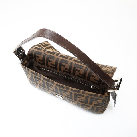 FENDI Zucca Mama Shoulder Bag Brown WS27532