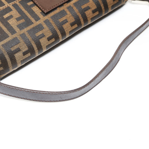 FENDI Zucca Mama Shoulder Bag Brown WS27532