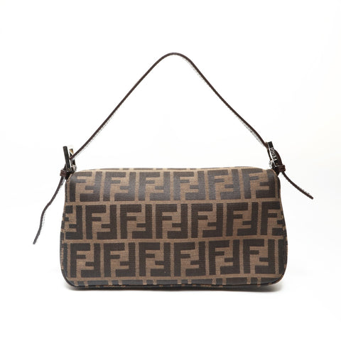 FENDI Zucca Mama Shoulder Bag Brown WS27532