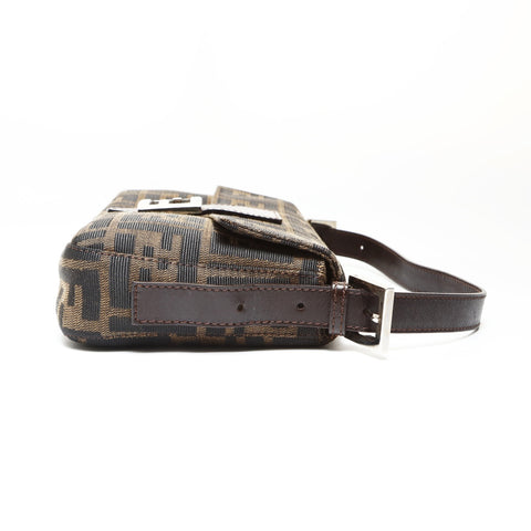 FENDI Zucca Mama Shoulder Bag Brown WS27532