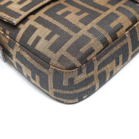 FENDI Zucca Mama Shoulder Bag Brown WS27532