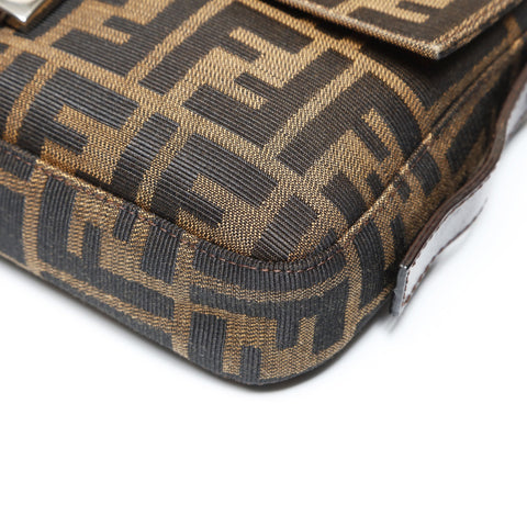 FENDI Zucca Mama Shoulder Bag Brown WS27532