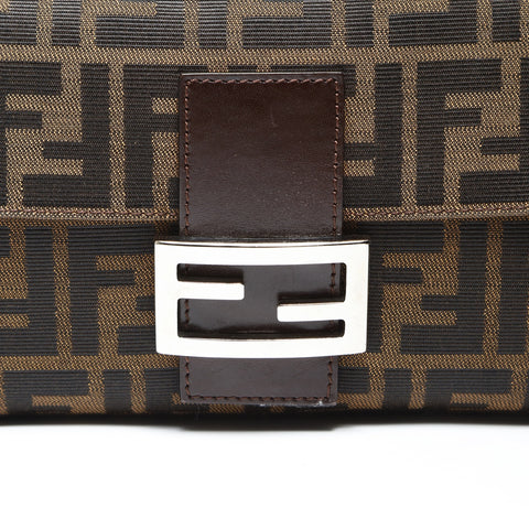 FENDI Zucca Mama Shoulder Bag Brown WS27532