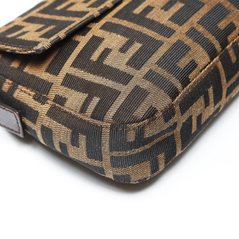 FENDI Zucca Mama Shoulder Bag Brown WS27534
