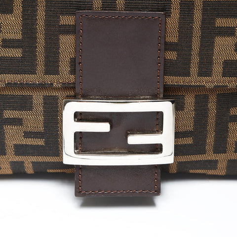 FENDI Zucca Mama Shoulder Bag Brown WS27534
