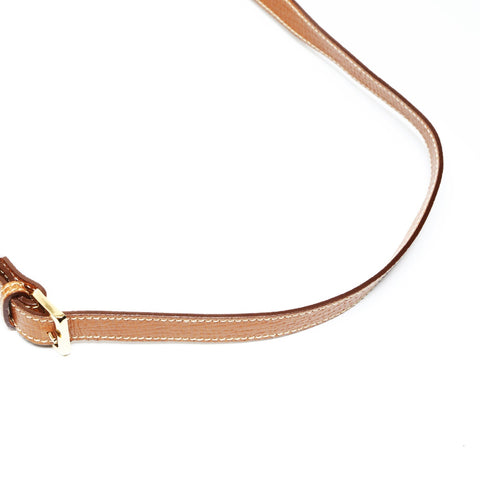 LOEWE Barcelona Leather 2way Shoulder Bag Brown WS27536