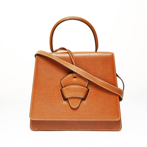 LOEWE Barcelona Leather 2way Shoulder Bag Brown WS27536
