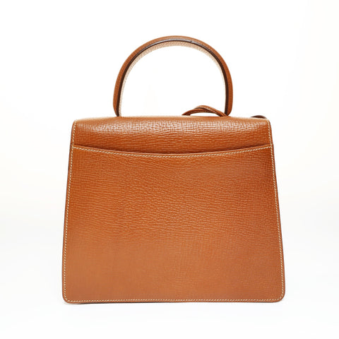 LOEWE Barcelona Leather 2way Shoulder Bag Brown WS27536