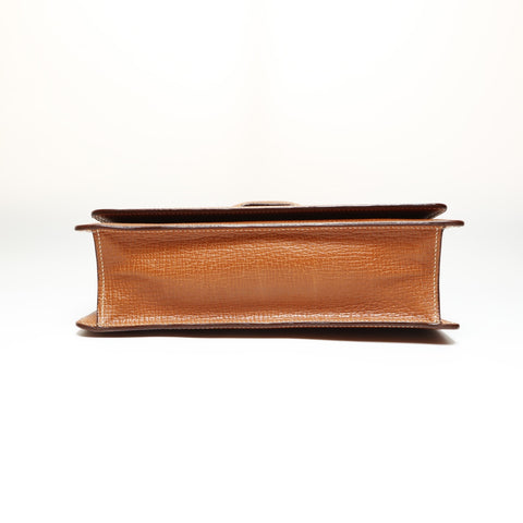 LOEWE Barcelona Leather 2way Shoulder Bag Brown WS27536