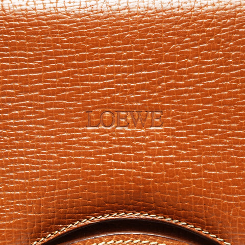 LOEWE Barcelona Leather 2way Shoulder Bag Brown WS27536