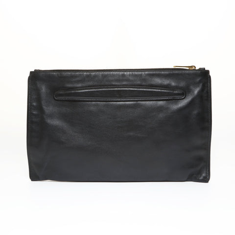 Miu Miu Studded leather Clutch bag black WS27537