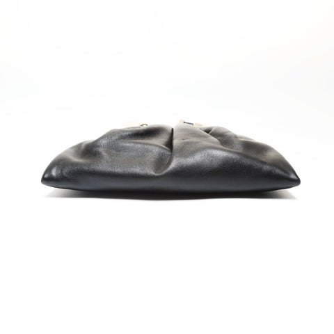 VALENTINO Leather ring handle Handbag black WS27538