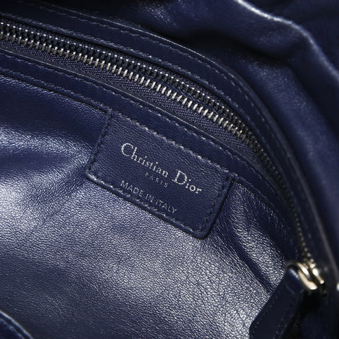 Christian Dior Canage Chain Shoulder Bag Navy WS27539