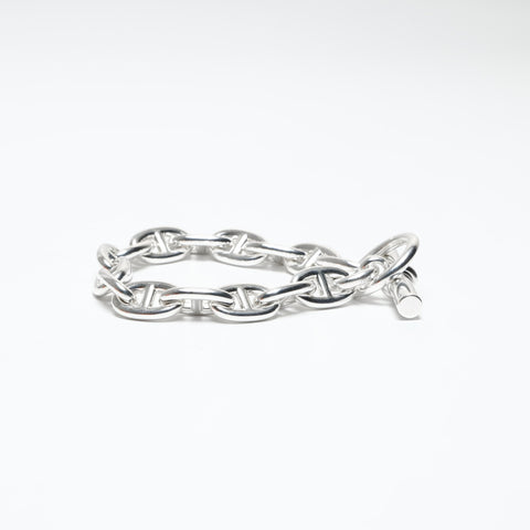 HERMES Chaine d'Ancre 15 links MM, manufactured in 2025. bracelet Silver WS27540