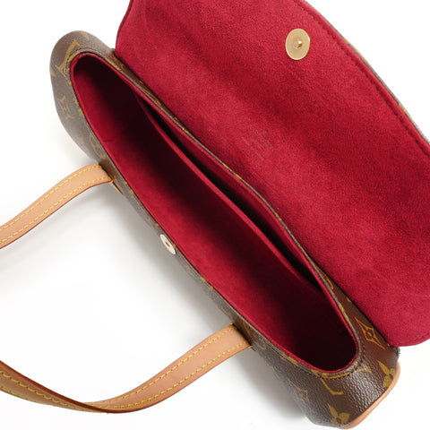 LOUIS VUITTON Monogram Sonatine, manufactured in 2002. Handbag Brown WS27550