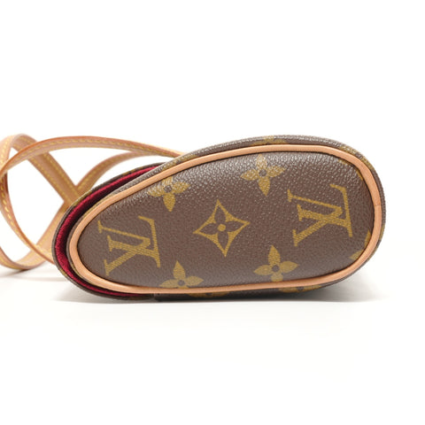 LOUIS VUITTON Monogram Sonatine, manufactured in 2002. Handbag Brown WS27550