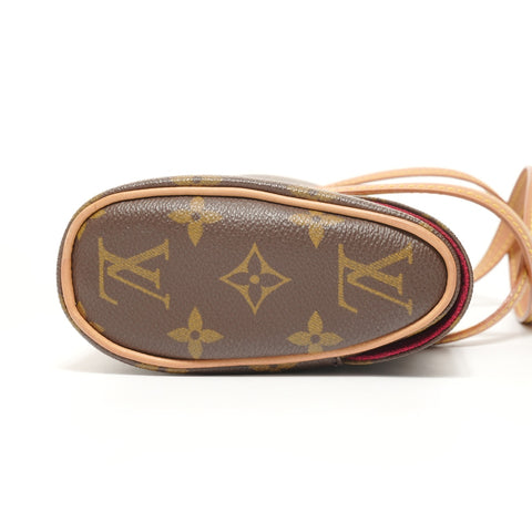 LOUIS VUITTON Monogram Sonatine, manufactured in 2002. Handbag Brown WS27550