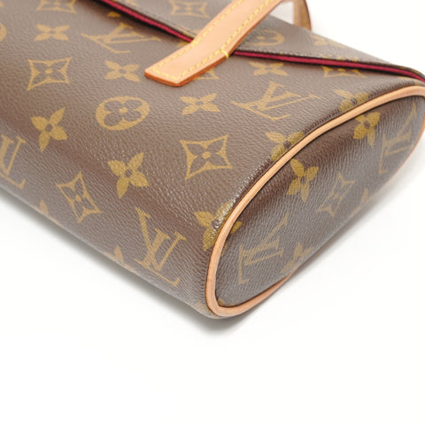 LOUIS VUITTON Monogram Sonatine, manufactured in 2002. Handbag Brown WS27550