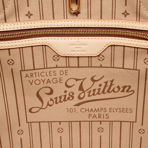 LOUIS VUITTON 2012 Neverfull GM Monogram Tote Bag Brown WS27552