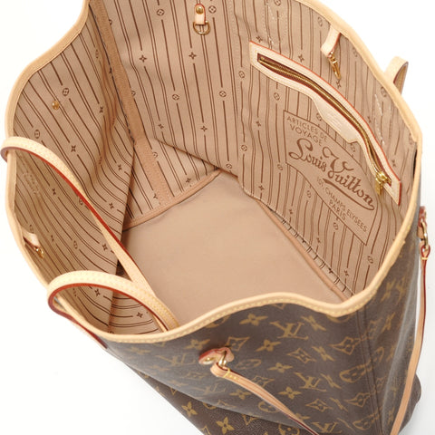 LOUIS VUITTON 2012 Neverfull GM Monogram Tote Bag Brown WS27552