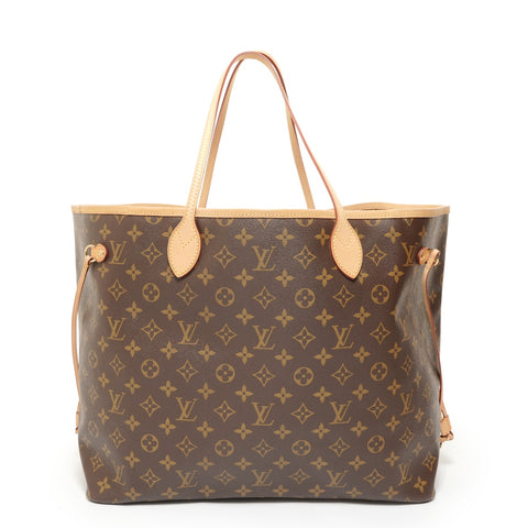 LOUIS VUITTON 2012 Neverfull GM Monogram Tote Bag Brown WS27552