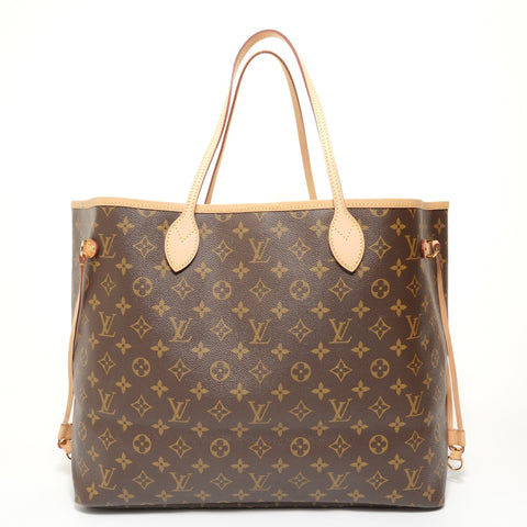 LOUIS VUITTON 2012 Neverfull GM Monogram Tote Bag Brown WS27552