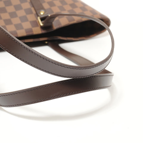 LOUIS VUITTON Damier Sac Shopping Tote Bag Brown WS27553