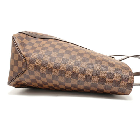 LOUIS VUITTON Damier Sac Shopping Tote Bag Brown WS27553