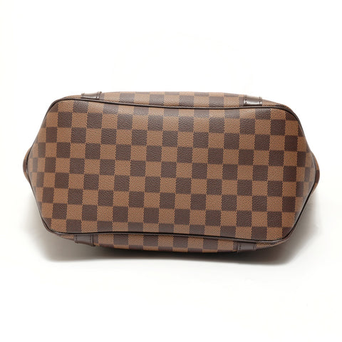 LOUIS VUITTON Damier Sac Shopping Tote Bag Brown WS27553
