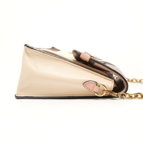 LOUIS VUITTON Damier Portefeuille Vavin Chain, made in 2020. Shoulder Bag Brown WS27554