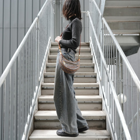 LOUIS VUITTON 2021-2025 Loop Monogram Shoulder Bag Brown WS27557