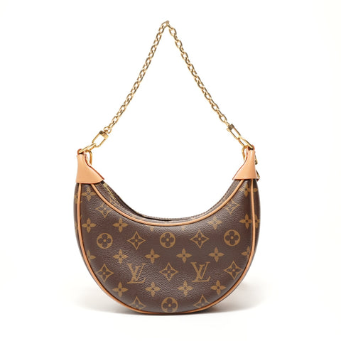 LOUIS VUITTON 2021-2025 Loop Monogram Shoulder Bag Brown WS27557