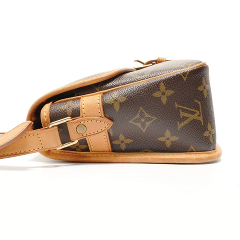 LOUIS VUITTON Monogram Sologne, made in 2006. Shoulder Bag Brown WS27561