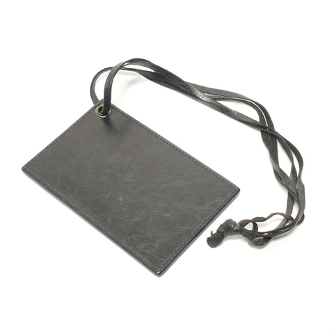 BALENCIAGA Folk Leather Shoulder Bag gray WS27562