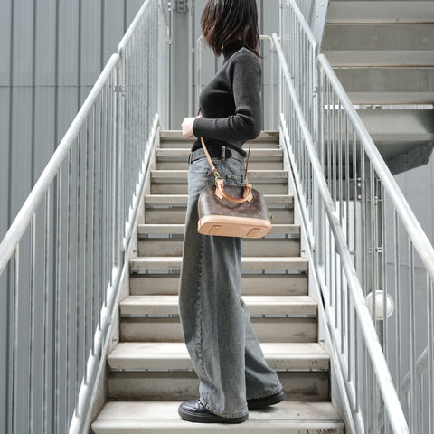 LOUIS VUITTON Monogram Alma BB (2020 model) Handbag Brown WS27565