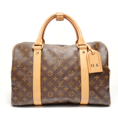 LOUIS VUITTON Monogram Carryall, 2014 model. Boston bag Brown WS27566