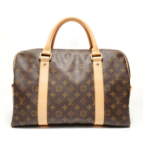 LOUIS VUITTON Monogram Carryall, made in 2006. Boston bag Brown WS27567