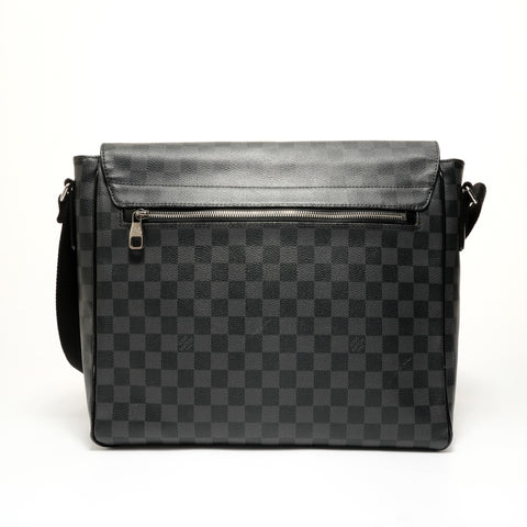 LOUIS VUITTON Damier Graphite Daniel MM, 2014 model. Shoulder Bag black WS27568