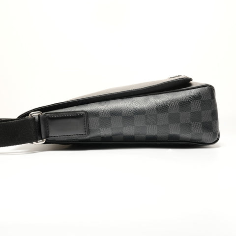 LOUIS VUITTON Damier Graphite Daniel MM, 2014 model. Shoulder Bag black WS27568