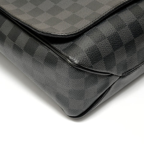 LOUIS VUITTON Damier Graphite Daniel MM, 2014 model. Shoulder Bag black WS27568