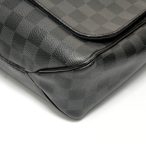 LOUIS VUITTON Damier Graphite Daniel MM, 2014 model. Shoulder Bag black WS27568