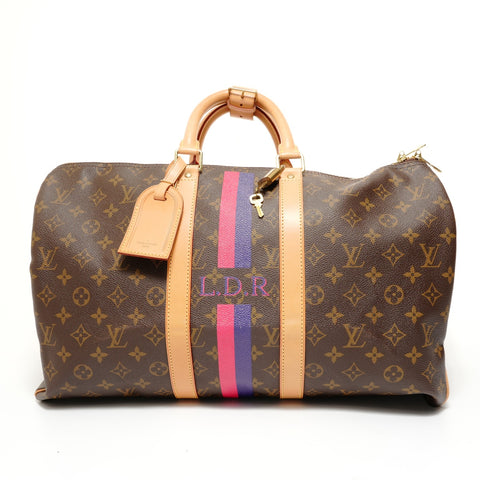 LOUIS VUITTON Keepall 45 Monogram, manufactured in 2012. Boston bag Brown WS27569