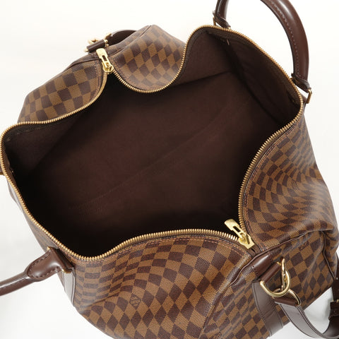 LOUIS VUITTON Damier Keepall Bandoulire, made in 2007. Boston bag Brown WS27570