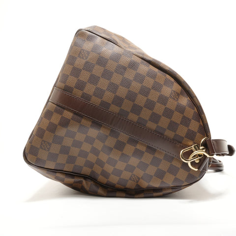 LOUIS VUITTON Damier Keepall Bandoulire, made in 2007. Boston bag Brown WS27570