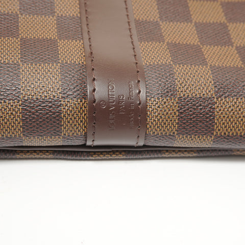 LOUIS VUITTON Damier Keepall Bandoulire, made in 2007. Boston bag Brown WS27570