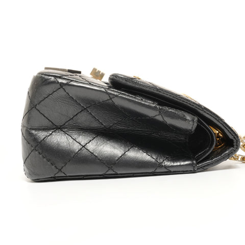 CHANEL Item No. 22, 2016-2017, 2.55 yen, Reissue Matelass Lucky Charm Shoulder Bag black WS27571
